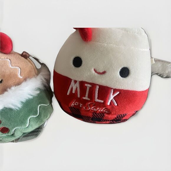 Squishmallows Minis Set  4.5" Alten Milk For Santa Gina Cookies 2023 Christmas - Picture 3 of 5